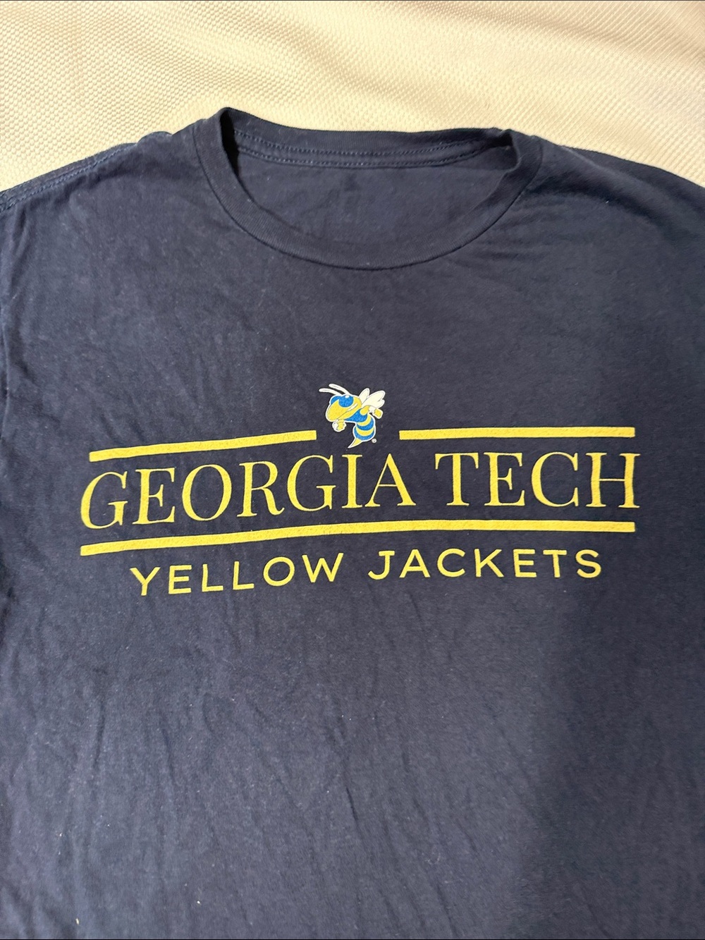 Georgia Tech Yellow Jackets Navy & Yellow Tee - Small
